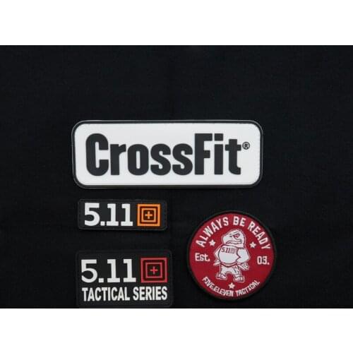 Hook Face PVC Embroidered Patch Military Tactics 511 CrossFit Always Be Ready Armband DIY Game Combat Equipment Applique