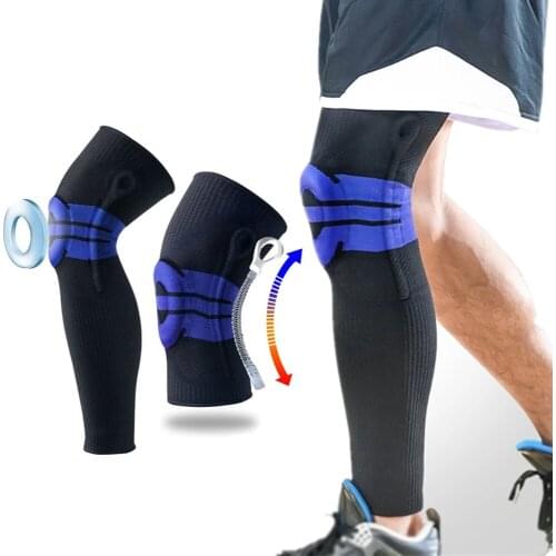 Knee Sleeve Elastic Silicon Padded Basketball Knee Pads Support Patella Brace Kneepad Fitness Gear Volleyball Sport Protector