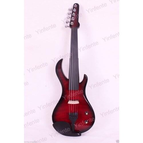 New 5-string 4/4 Electric Violin Flame guitar shape #4