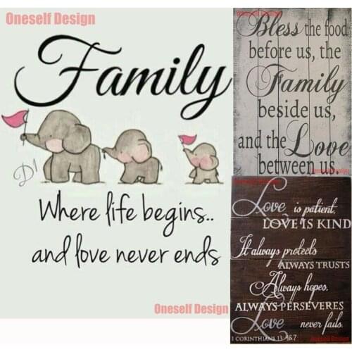 New style diamond painting full family home 5d diamond embroidery full set family 5d diamond mosaic decoration home wall sticker