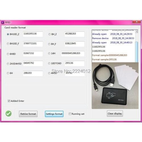 Customization Support 8-10 digital format changeable security USB proximity sensor smart RFID IC card reader 13.56mhz