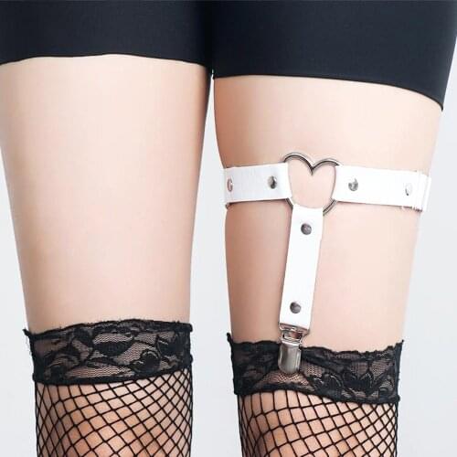1 Pcs Female Sexy Fashion Heart Punk Garters Belt Women Elastic Leg Ring Garter Belt Rock Accessories Gift