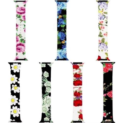 Rose Flower Ladies Watch Band is suitable for Apple Watch 38 40 42 44mm Cactus Wristband is suitable for iWatch series 4 5 6 3