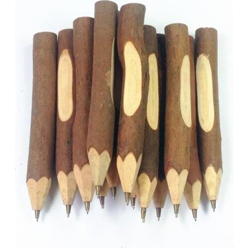 2pcs/lot Vintage Handmade DIY Pine ballpoint pen novetly wooden gift roller ball pen penspinning luxury pen high quality