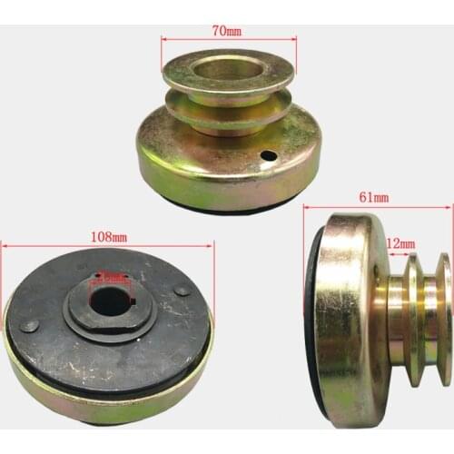 Type A double Groove Belt Clutch fits for 168F 170F GX160 GX200 Gasoline Engines Applied for water pump,Threshing machine etc