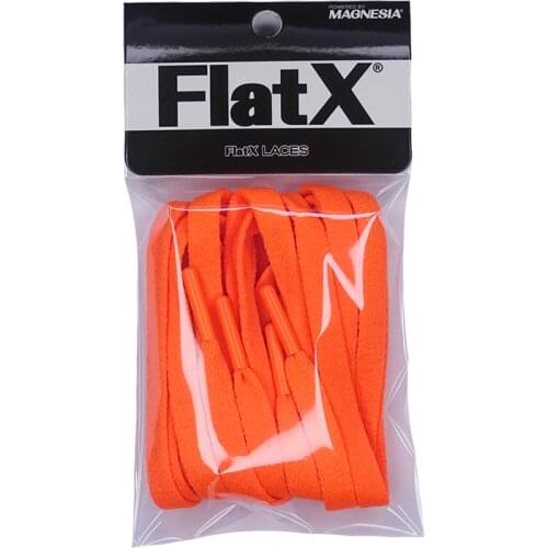 FlatX 8mm Neon Orange/Neon Orange Color Metal Tips Shoelaces High Quality Professional Sneaker Laces Shoelace Lacet