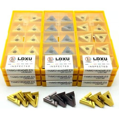TNMG160404R TNMG160404L ES VP15TF UE6020 carbide insert turning insert CNC milling cutter for stainless steel TNMG 160404R