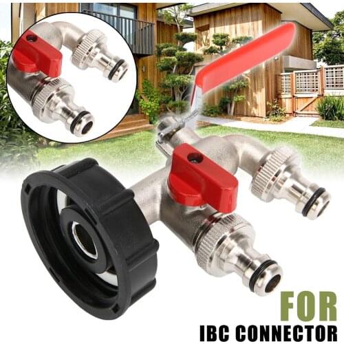1 pcs 1000 Liter IBC Adapter Garden Water Tank Connector Outdoor Indoor Rainwater Tank Adapter Home Garden Water Connectors