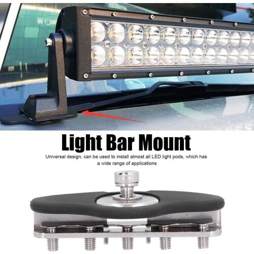 2pcs Light Bar Mounting Brackets Hood LED Pods Work Lamp Clamp Holder Universal for Car LED Strip Light