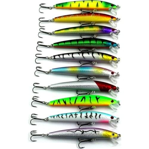 20pcs Minnow Fishing Lures Wobbler Lure Set 2 models Fishing Tackle Hard Plastic Pesca Fishing Bait