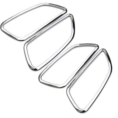 4PCS Car ABS Chrome interior trim doors hand-clasping decoration ring For Chevrolet Cruze sedan hatchback accessories