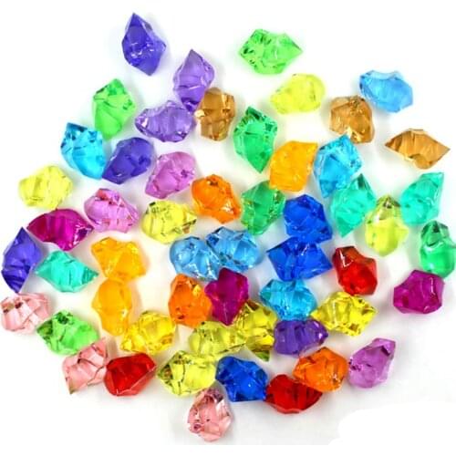 50PCS Chessman Game Pieces 25*18mm Acrylic Crystal Diamond Pawn Irregular Stone For Board Game Accessories