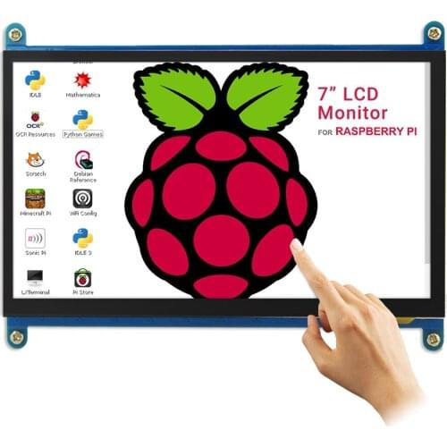 7 inch 1024*600 HDMI LCD Display TFT HD Monitor Capacitive Touch Screen for Raspberry Pi 4B 3B Banana Pi Windows 10 8 7