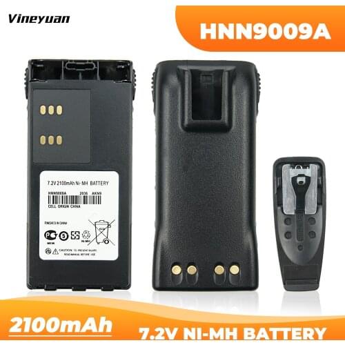 HNN9009A Battery for Motorola GP328 HT750 HT1250 HT1550 PRO5150, PRO7150 + Clip