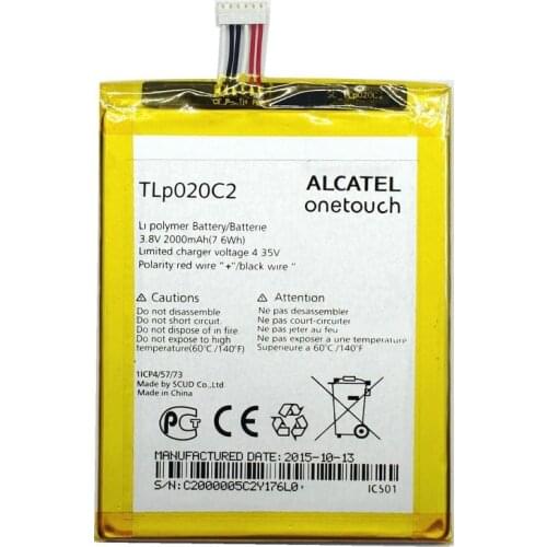 TLP020C2 Battery For Alcatel Idol x1s 6034R S950 Idol x 6037y 6040x 6032 TCL S950 Batterie Bateria Accumulator 2000mAh