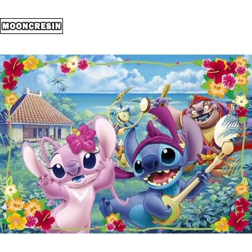 5D Diy Diamond Painting Cartoon Animal Cross Stitch Diamond Mosaic Painting Rhinestone Decoration Home Flower Embroidery Diamond