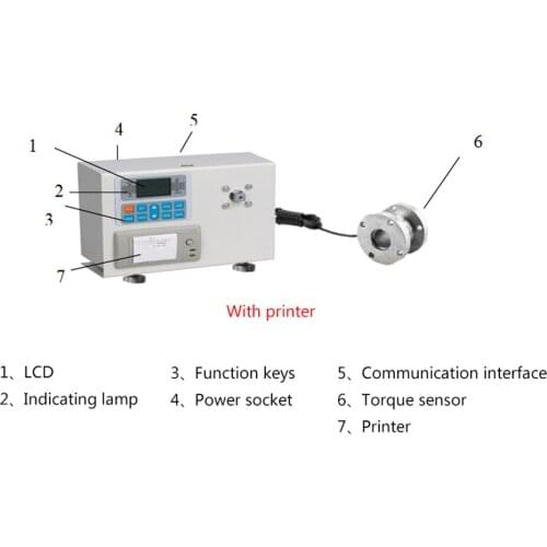 ANL-1000P 1000N.m Digital Torque Meter with printer