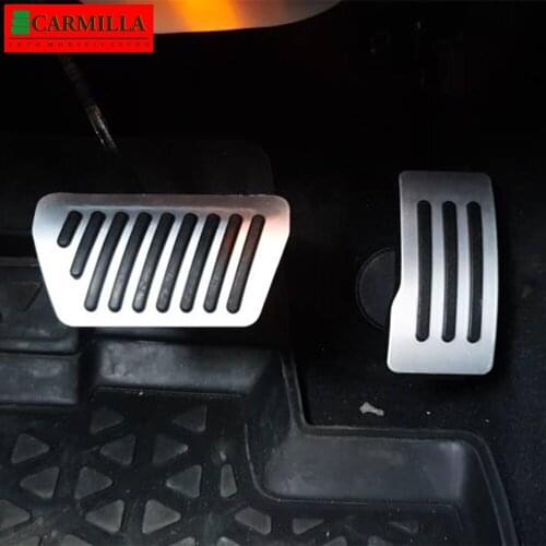 Carmilla AT Car Pedals for Mitsubishi ASX 2011 - 2021 Gas Brake Pedal Protection Cover Accessories Stainless Steel