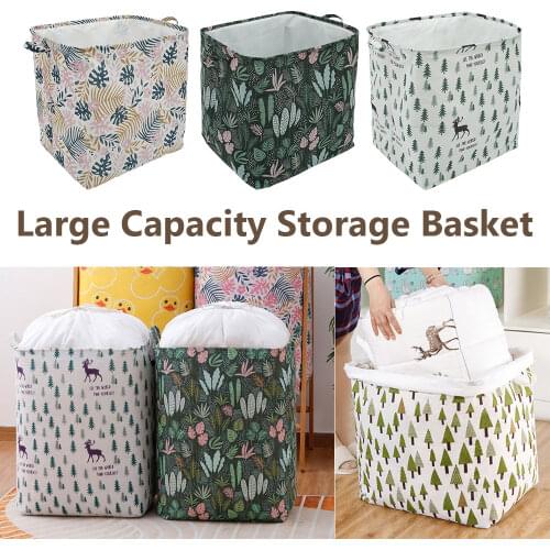 Large Capacity Storage Basket 100L Large Toy Storage Bucket Folding Laundry Basket Household Storage Debris Quilt Folding Bag