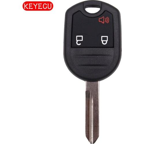 Keyecu Remote Key Case Shell 3 Button for Edge Explorer Flex Focus Taurus Escape Uncut Blade