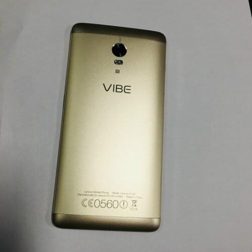Battery Cover For Lenovo Vibe P1 P1a41 Rear Case Metal Back Case Without NFC + Camera Lens + Power Buttons