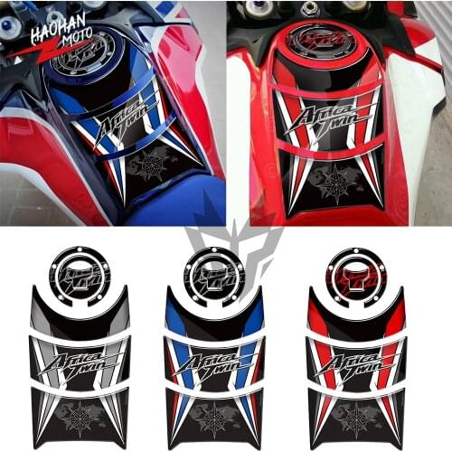 For Honda CRF1000L Africa Twin 2016-2019 3D Motorcycle Fuel Gas Cap Sticker Tank Pad Protector
