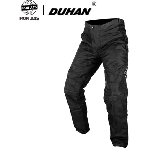 DUHAN Motorcycle Riding Pants Men and Women Rider Racing Set Motorbike Pants Reflect clothing With CE pads Knee Protect