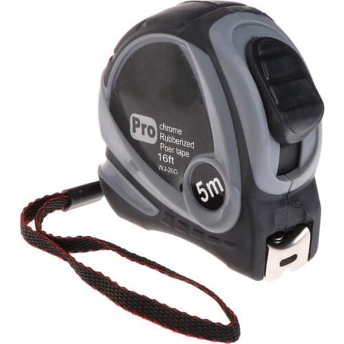 5m 7.5m Retractable Measuring Tape Measure Ruler Rubberized Metric Tape Rule LX0C