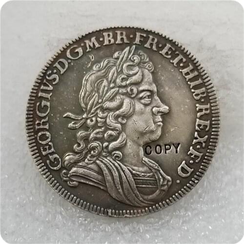 1720/17 Great Britain George I Half Crown coin COPY FREE SHIPPING