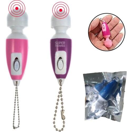 Mini Key Buckle AV Vibrator Magic Wand Clitoris Stimulator Massager Labia Climax Sex Vibrators Adult Toys for Woman Mastubration