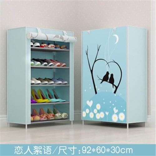 Multi-Layer Simple Cloth Cover Shoe Rack Shoemaker Home Assembly Dormitory Cloth Non-Woven Fabric Dust Storage