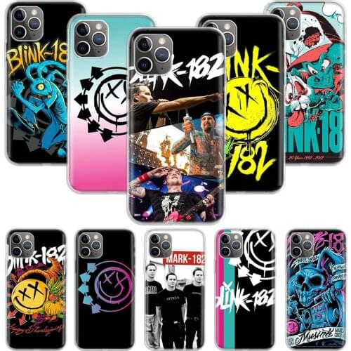 Blink 182 Band Case for Apple iphone 11 12 Mini Pro XS Max XR X 7 8 6 6S Plus 5 5S SE 10 Ten Gift Silicone Phone Cover Coque