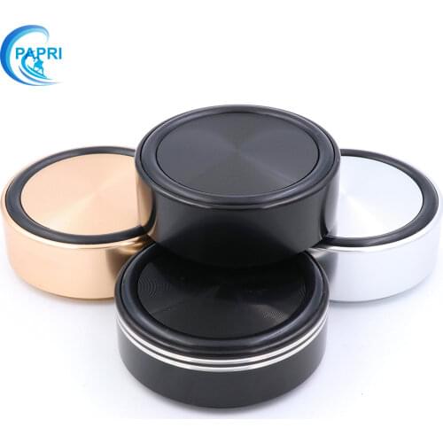 PAPRI 58x22MM Speaker Stand Spikes Base Feet DIY Silver Machined Solid Full Aluminum Isolation Cone Audio CD Player DAC 4PCS