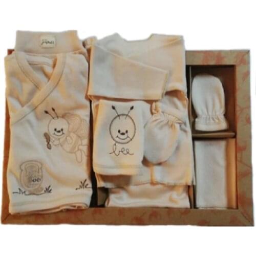 Silky Organic Unisex 8 Piece Baby New Born Boy Girl Original The Zibin Baby Suit Clothes Gift multi Baby suits