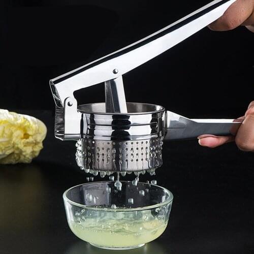 Stainless Steel Potato And Masher, Premium Manual Mashed Fruit Masher, Lemon Squeezer - Manual Citrus Press Juicer