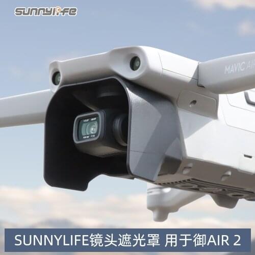 Sunnylife Anti-glare Lens Hood Gimbal Protective Cap Lens Cover Sunshade Accessories for Mavic Air 2