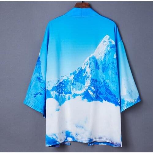 2020 Anime Costume Sun-proof Coat Japanese Summer Kimono Chiffon Cardigan Loose Thin Outer Garment