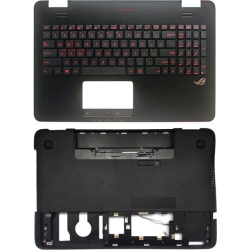 US backlit laptop keyboard for Asus G551 G551J G551JK G551JM G551JW G551JX G551VW G551V Palmrest Upper case/Bottom case cover