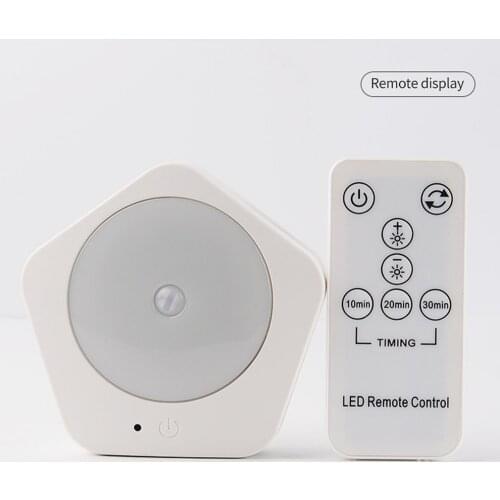 Motion Sensor Closet Living Room Wardrobe Stairs Bedroom LED Cabinet Light Dimmable Plug In Timing With Remote Controller Home