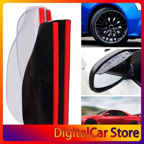 1Pair Universal Car Covers Car Rear View Mirror Sticker Protector Rain Guard Rearview Mirror Rain Eyebrow Visor Shade Hot