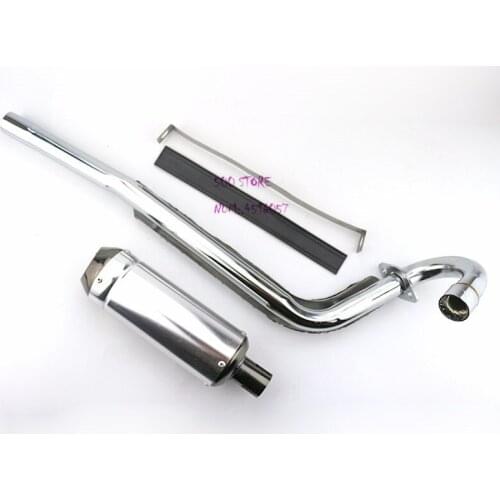 Good quality Mini gasoline scooter booster car small surfing accessory aluminum two stroke For Motorbike Muffler ATY