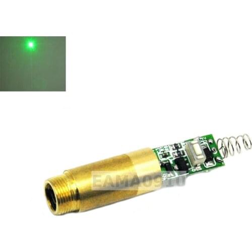 Green Laser Module 532nm 20mW Dot Diode Module Brass host w/ Driver Board 3V