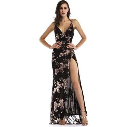 2019 Summer Backless Bodycon Dress Women Strapless Long Maxi Party Dresses Elegant Off Shoulder Sequin Dress Vestidos