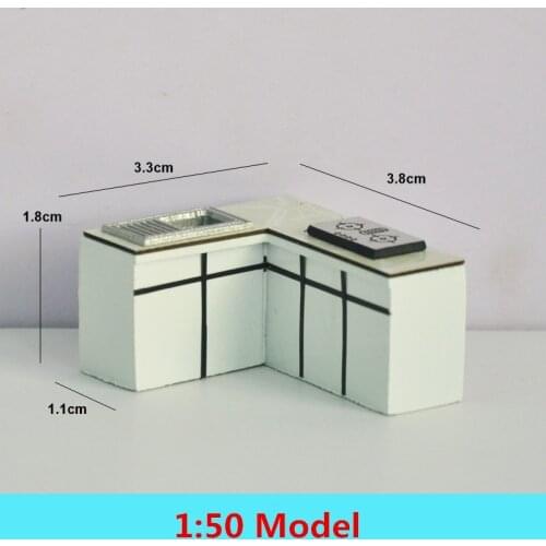 1/50 DIY Miniature Home Cupboard Model Handmade Dollhouse Toy