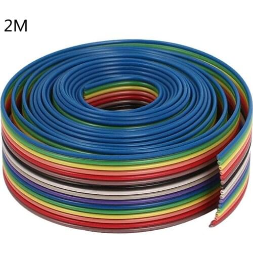 2m 16P cable rainbow flat wire support wire welding cable connector wire ribbon extension cable