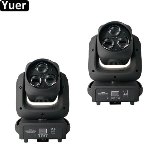 2Pcs/Lot High Brightness Low Noise 3x40W 4in1 RGBW LED Moving Head Wash Light Zoom Beam Music Stage Moving Head For DJ Disco