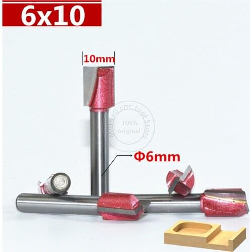 6mm*10mm,Freeshipping woodworking tool,CNC bottom cleaning Bit,Solid carbide end milling,wood tools,Tungsten steel end mill,MDF
