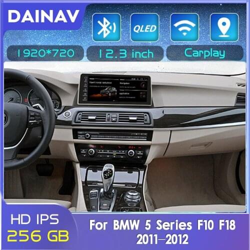 Andriod 11 For BMW 5 Series F10 F18 2011-2012 12.3 Inch Stereo Receiver Android Car Radio Auto GPS Navigation Video DSP Carplay