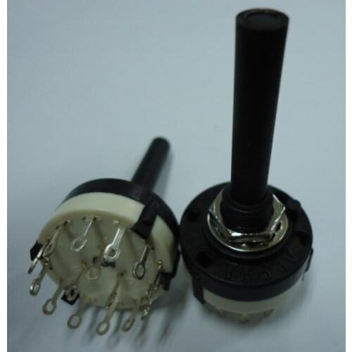 [ BELLA]Imported TAIWAN ALPHA ALPHA full plastic band switch rotary switch three knife shaft gear 4th gear 38 can be adjusted--2