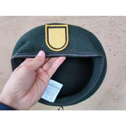 US ARMY 1TH SPECIAL FORCES GROUP GREEN WOOL BERET MILITARY HAT copy Military Store